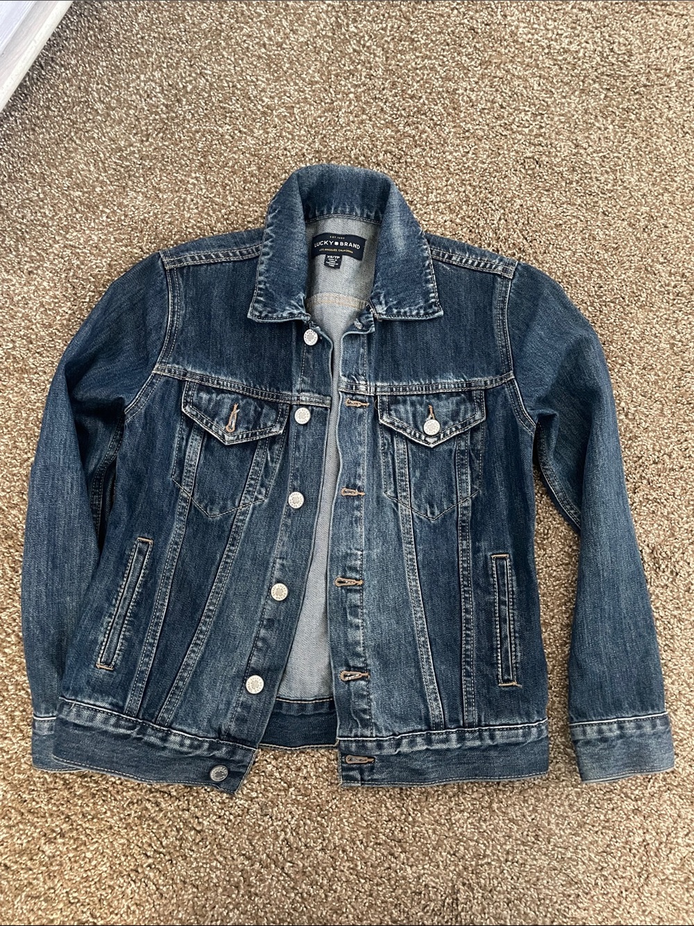 Lucky Brand Blue Denim Trucker Jacket